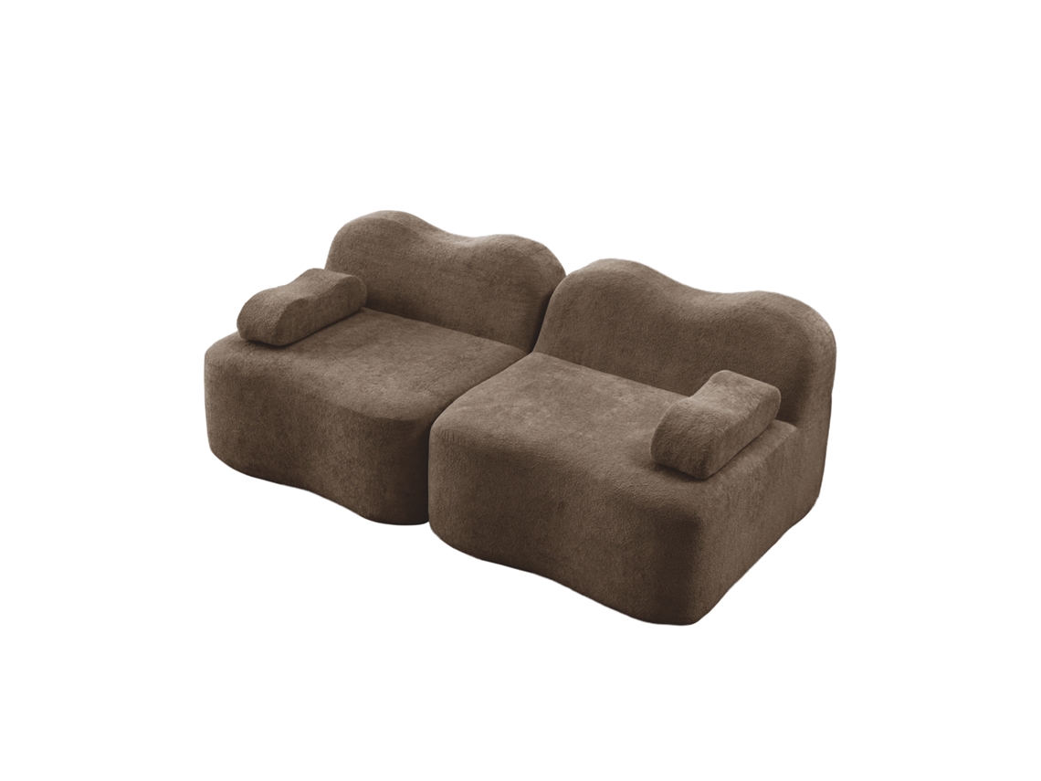Sofá em L com armazenamento, chenille, 202x136x85cm, 120kg, para sala, montagem à esquerda ou direita ORBITRA COMMERCE