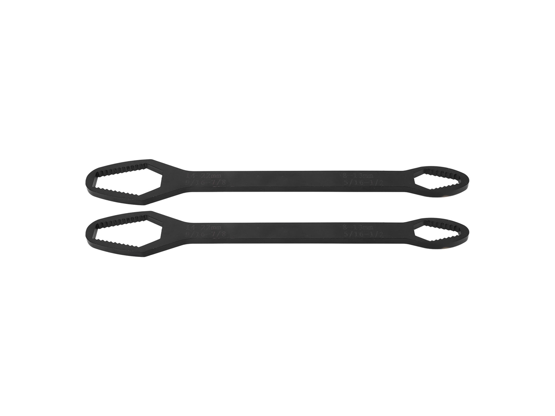 Llave Universal De 2 Piezas De Doble Extremidad Autoajustable Ajustable 8‑22mm 260mm Larga Electrofusión Negra