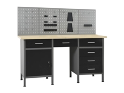 Workbench, Workbenches Vidaxl Preto Aço (n/a)