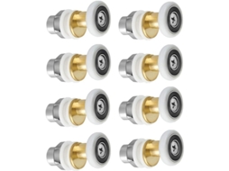 2026 ruedas de Repuesto para Puerta de Ducha Deslizante Nylon Cobre 8 Piezas 19mm