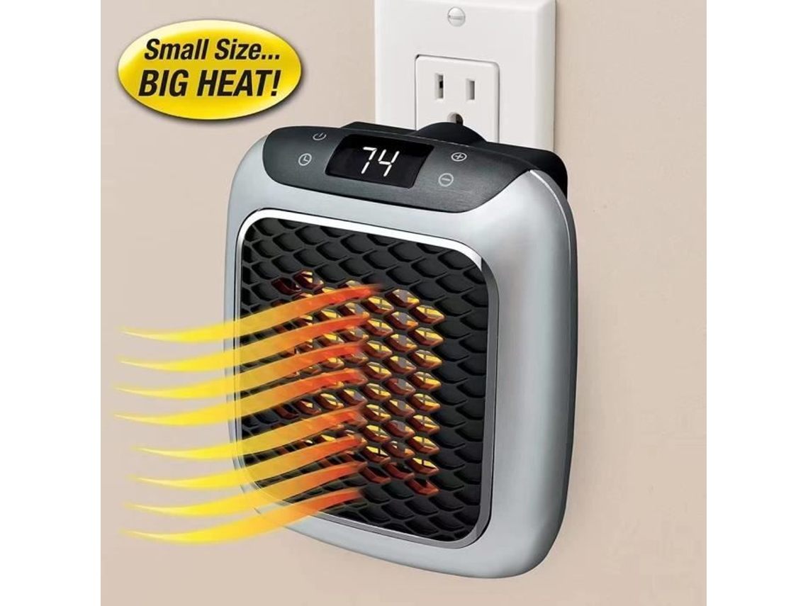 Aquecedor Auxiliar Móvel Aquecimento e Ar Condicionado com Controle Remoto 800W