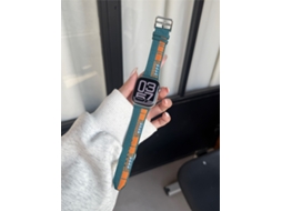 Pulseira Party Style Ultra Knit Jacquard Com Fivela De Pino 98 Para Apple Iwatch S10 S11 42 44 45 46 49mm Verde E