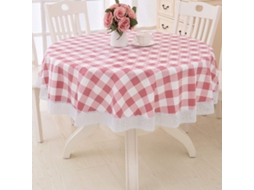 Toalha de Mesa Redonda de Renda de Vinil À Prova D'Água Pvc Plástico Limpável À Prova de Derramamento Manchas Toalha de Mesa Oleada Estilo 18 152 Cm