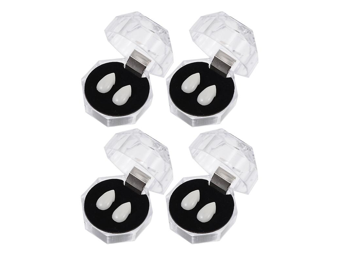 4 Pares de Dentes Falsos Cosplay para Decorações de Halloween ALLINLESS
