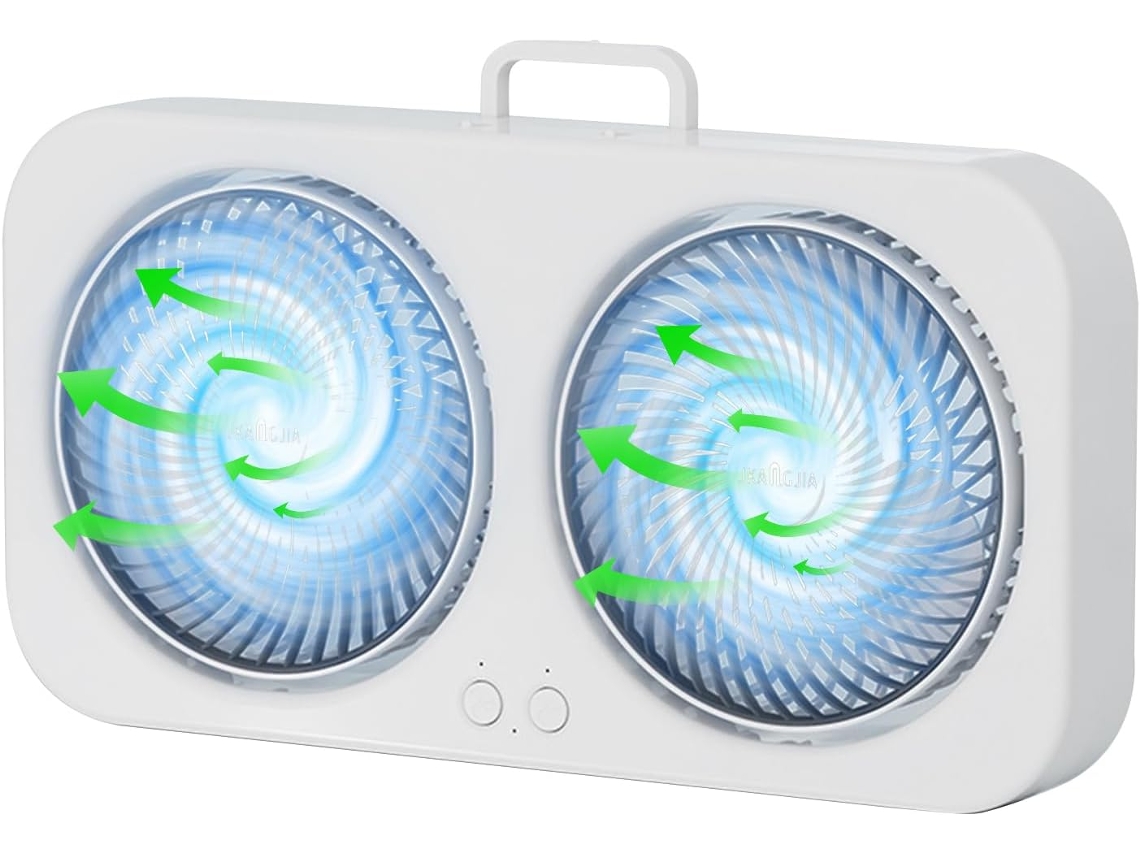 Ventilador Portátil Com Névoa, Recarregável Via Usb, 100 Velocidades,