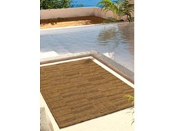 Tapete Exterior Geométrico Com Aspeto De Juta - Atticgo - Guinea Natural 80x150 Cm