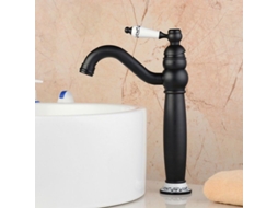 Grifo de Lavabo de Baño de Bronce Engranado con Mango Individual y Cartucho Cerámico S/MARCA
