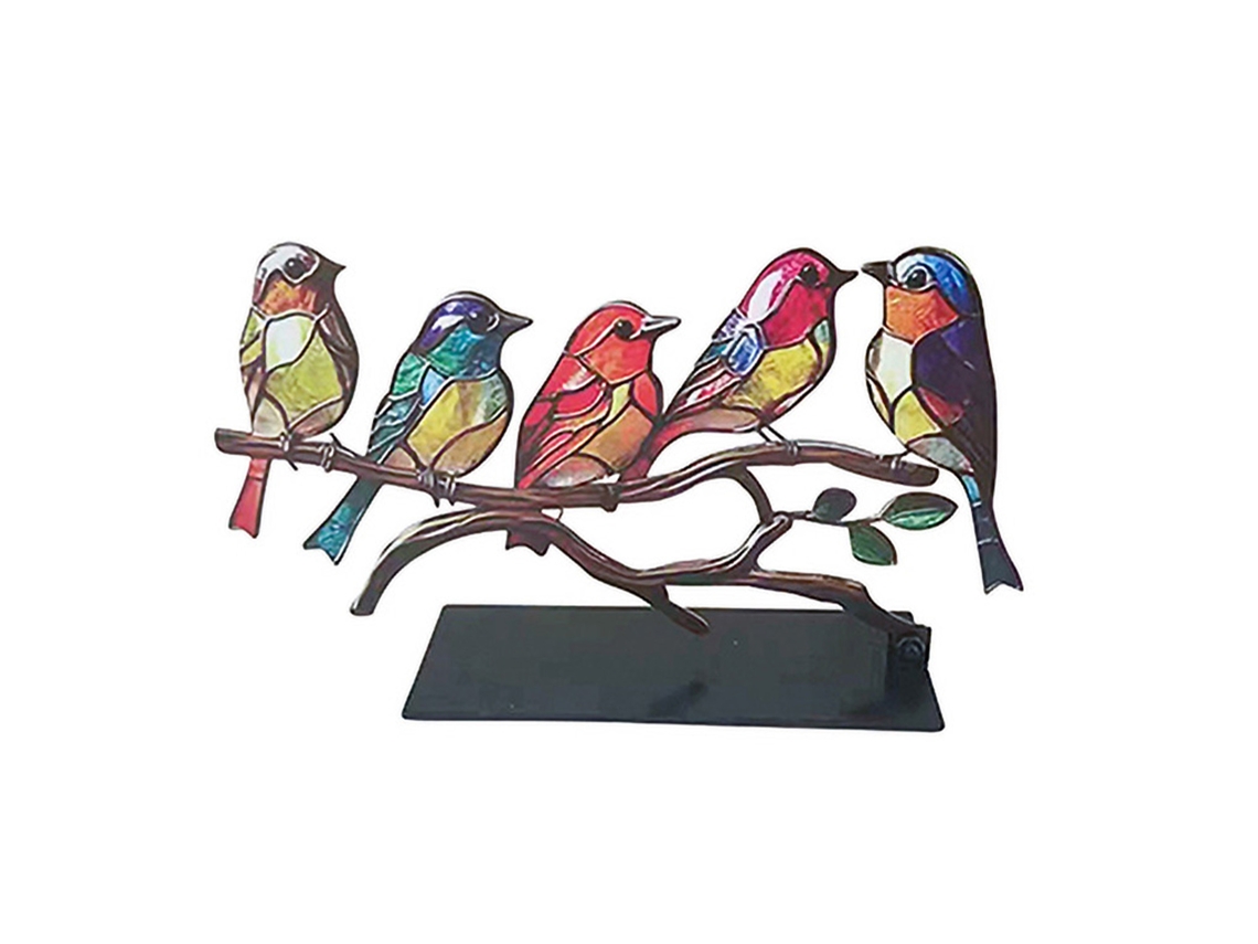 Ornamento de Pássaro Liga Decoração Mesa