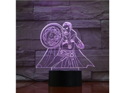 Lâmpada De Noite Pequena 3d Doutor Estranho Led Mudança De Cor Mesa Regulável