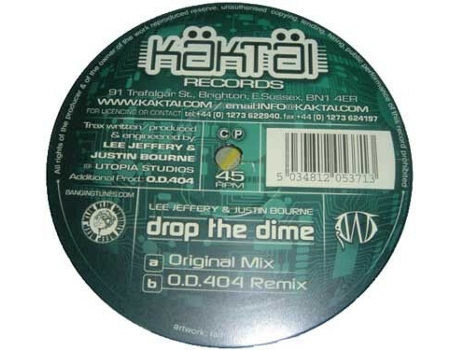 Vinil Drop The Dime Kaktai Records