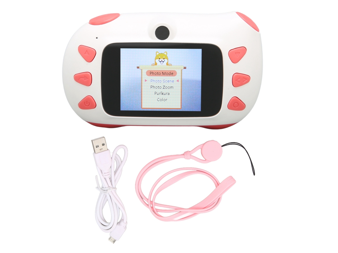 Câmera Digital Infantil EOOCOO tela LCD de 2,0 polegadas, foco inteligente