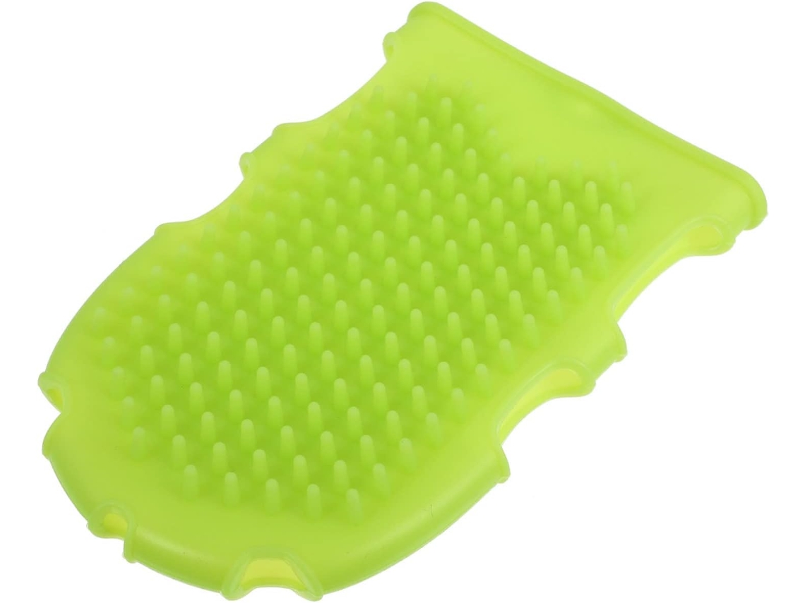 Escova De Banho Ergonômica Silicone Com Dupla Face Para Esfoliação E Massagem Corporal