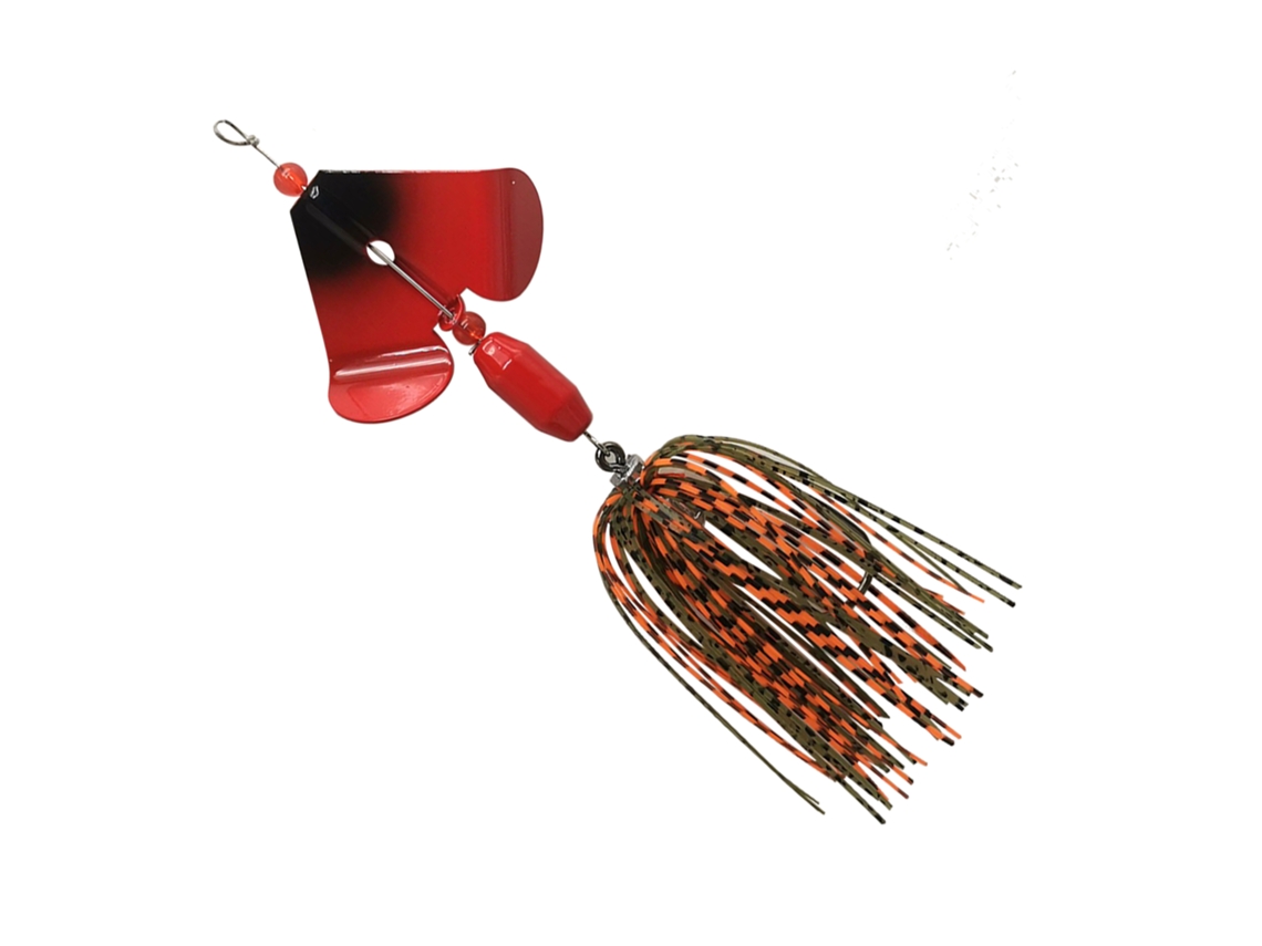 (vermelho) Isca Giratória Com Lâminas De Engrenagem, Adequada Para Pesca.
