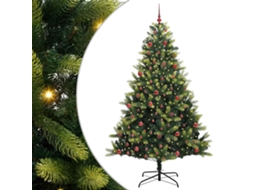 Conjunto 1 Árvore De Natal Vidaxl Verde Pvc (210 Cm)