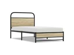 Bed Frame, Bed Frames Vidaxl Marrom Madeira Processada (90 X 200 Cm)