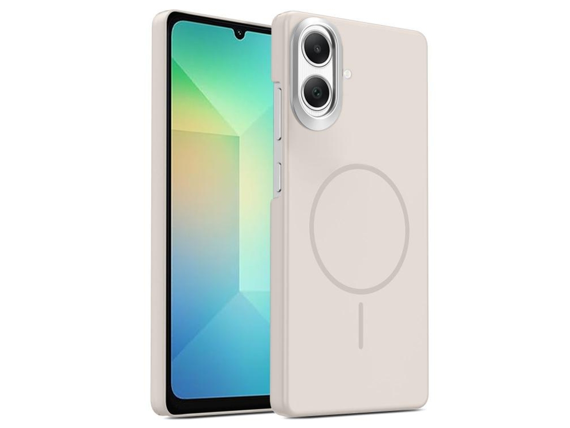 Capa Para Samsung Galaxy A06 4g Fina Circular Magsafe À Prova De Choque Dourada Em Policarbonato Summit Stone