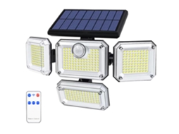 Luminárias solares de jardim à venda, 3 modos de iluminação, à prova d'água, iluminação externa, ângulo de 270°, com controle remoto Brilvibera