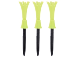 Lurelia Conjunto De Tacos De Golfe Ajustáveis Com 3 Acessórios De Prática, Amarelo Fluorescente