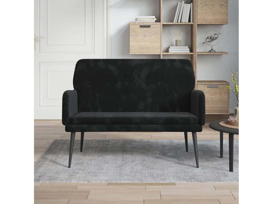 Vidaxl Banco 108x79x79 Cm Veludo Preto