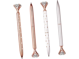 Conjunto De 4 Canetas Esferográficas Com Tinta Rollerball Zircônia