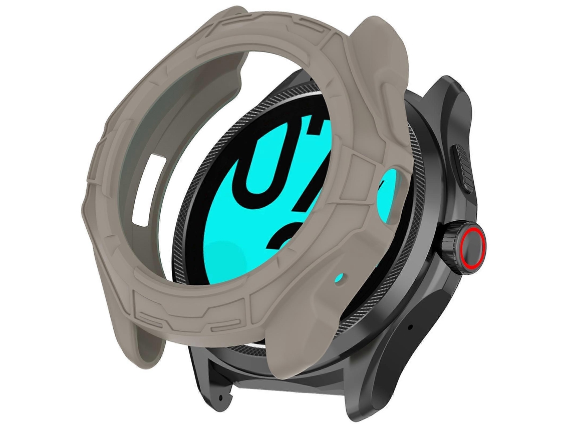 Capa Protetora Vazada Com Cobertura Parcial Em Tpu Blindado Para Ticwatch Pro 5 Enduro