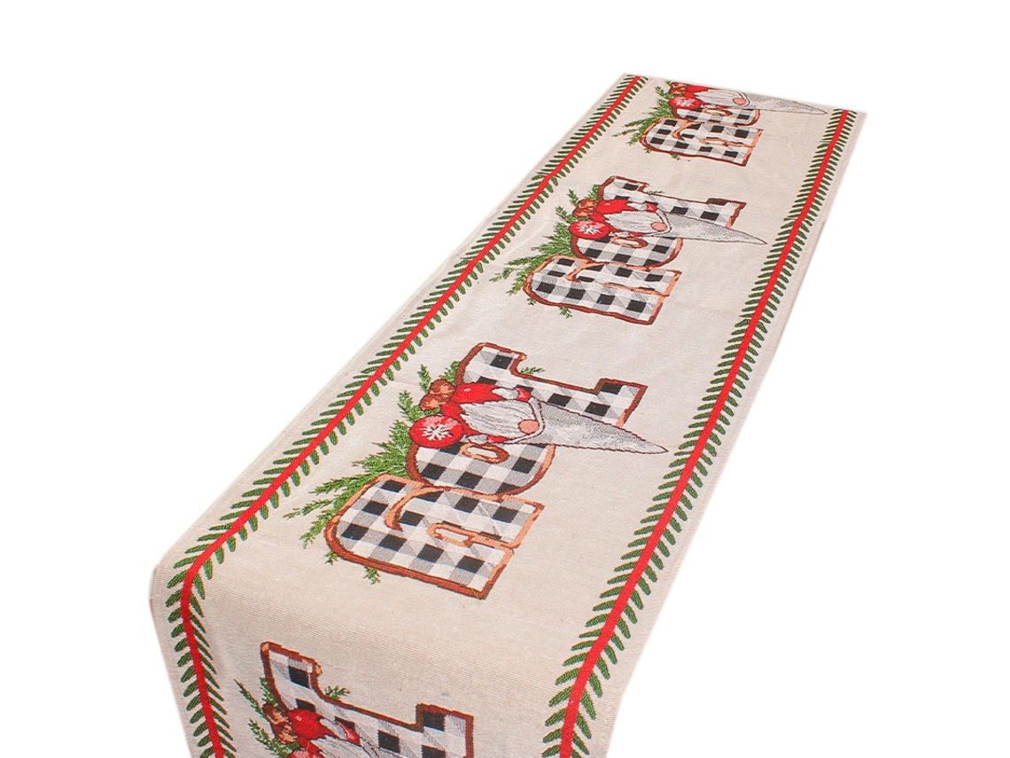 Caminho de Mesa Natal com Estampa de Bandeira, Resistente, LAXISCREED