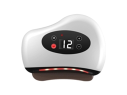 Ferramenta Elétrica de Massagem Gua Sha com 12 Níveis Vibração e Aquecimento, Terapia Luz Vermelha, Aparelho Po Rtátil para Raspagem Pedr GOKOCO