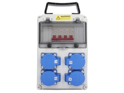 Laxiscreed Distribuidor Portátil À Prova De Água Com Disjuntor Para 200-250v Ao Ar Livre