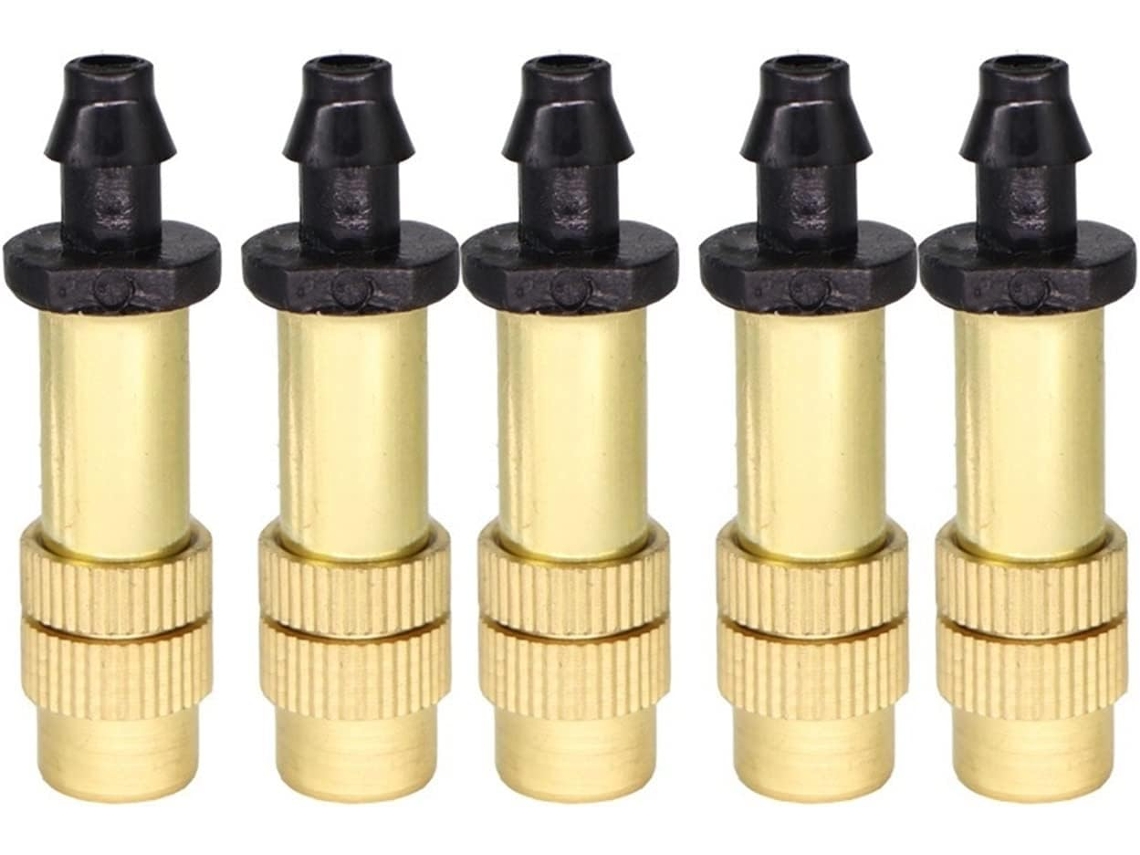 Sistema de irrigação por aspersão com 5 peças e bico de latão ajustável S/MARCA