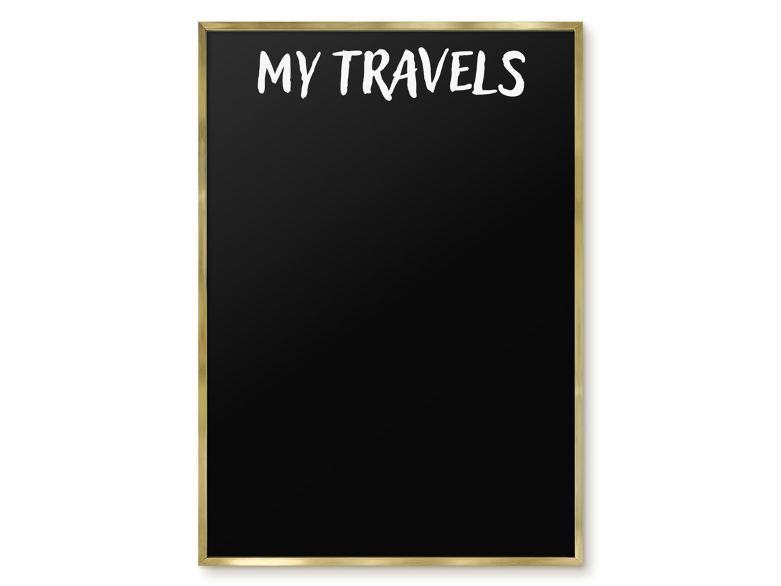 Magnetic Board For Wall My Travels For The Bedroom Espelharte (70x100 Cm)