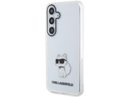 Capa para Samsung Galaxy S24 S KARL LAGERFELD Pele Sintética Rígida Transparente