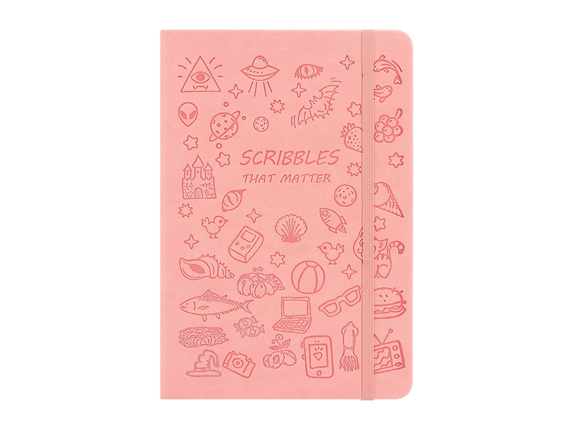 Caderno/ Diário/ Fofo Tamanho A5 para Estudantes, com Estampa de Flor de Cerejeira Rosa BRILVIBERA