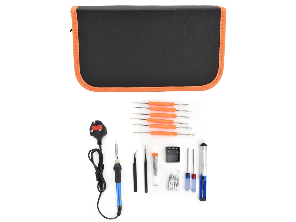 Kit de ferro de solda elétrico com pontas ajustáveis 180-500 °C, ferramenta de reparo de soldagem faça você mesmo