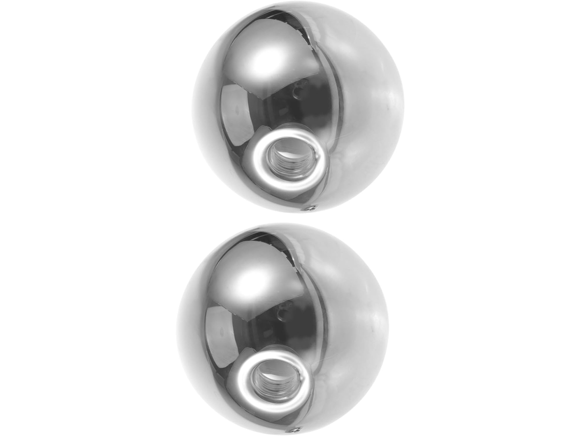 Globo de Vidro Fumê, Eletrogalvanizado, Ø120 Mm, G9, Decorativo Esférico para Pendurar, 2 Peças, Substituição SFUSHOS