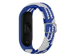 Pulseira De Nylon Trançado Ajustável E Elástica Para Xiaomi Mi Band 7