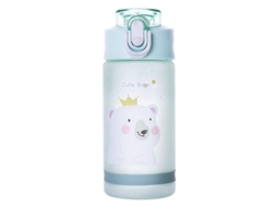 Garrafa de Água LINJOU com Canudo Frasco de Hidratação 550ml Verde