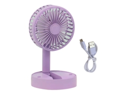Ventoinha De Mesa Dobrável Laxiscreed Com 3 Velocidades Ajustáveis E Vento Potente, Portátil E Compacta