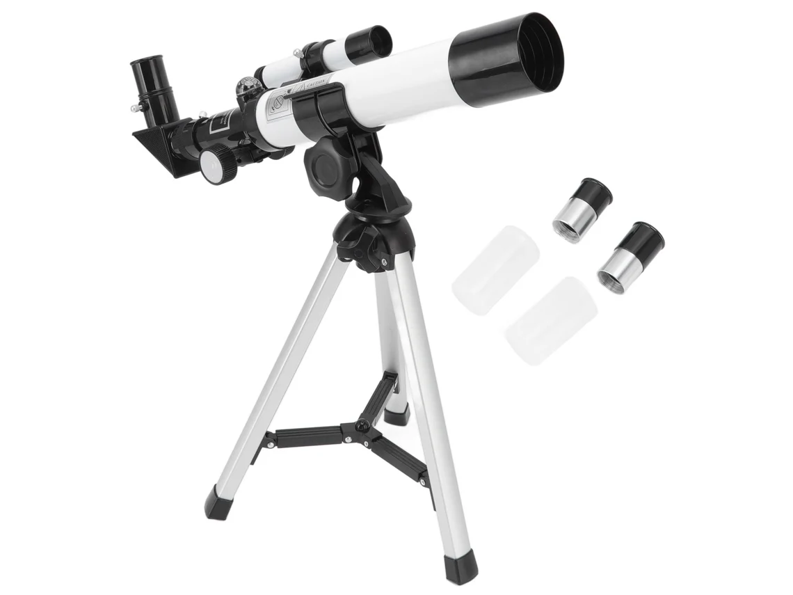 Ats telescópio Astronômico Refratsor Portátil 40mm de Abertura e 400mm de Comprimento Focal para Crianças, Iniciantes e Adultos