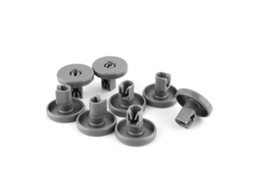 Kit com 8 Peças de Peças de Reposição para Lava louças: Roletes, Cestos e Acessórios para Aeg Favorit Privileg Zanussi AQUAFORGE
