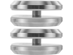 Villcase Conjunto De 2-puxadores Redondos Aço Inoxidável Antiferrugem Para Porta Box Banheiro