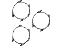 Estojo Decorativo para Relógio de 3 Peças com Diamantes, Estojo de Relógio Durável SFUSHOS