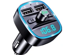 Transmissor Fm Bluetooth 5.3 Veicular, Carga Rápida