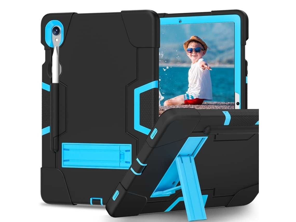 Capa Para Tablet Lurelia, Compatível Com Samsung Galaxy Tab S9/fe Sm X710 Anti Queda Totalmente Inclusivo, Azul Escuro, Pc, Proteção Antiquedas