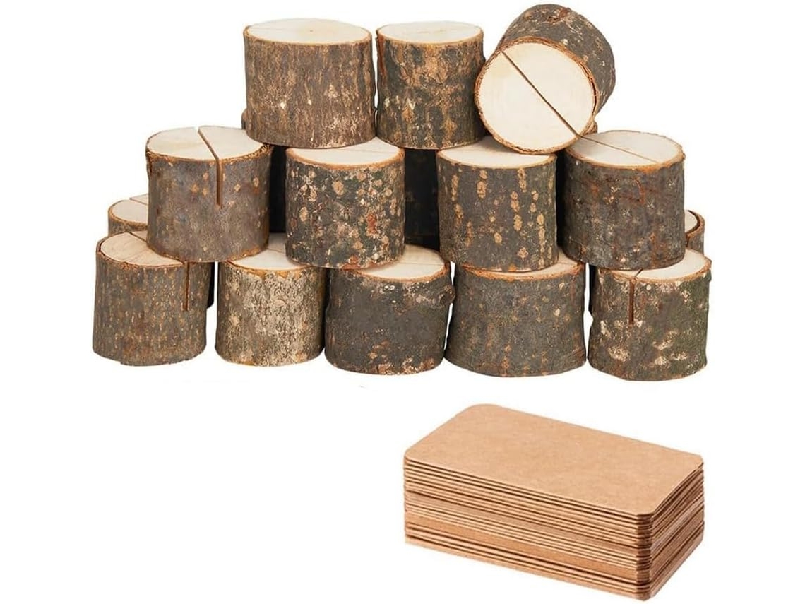 Conjunto De 20 Suportes De Madeira Para Números De Mesa Com 30 Porta Cartões E Porta Retratos Para F Gokoco