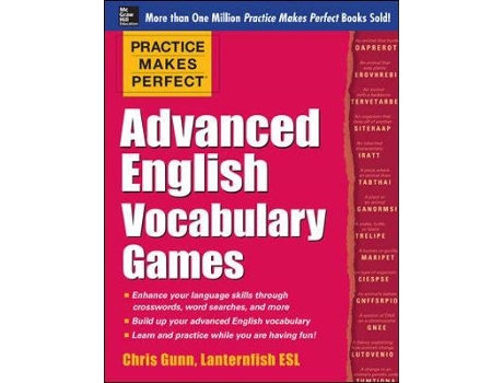 Livro practice makes perfect advanced english vocabulary games de chris gunn (inglês)