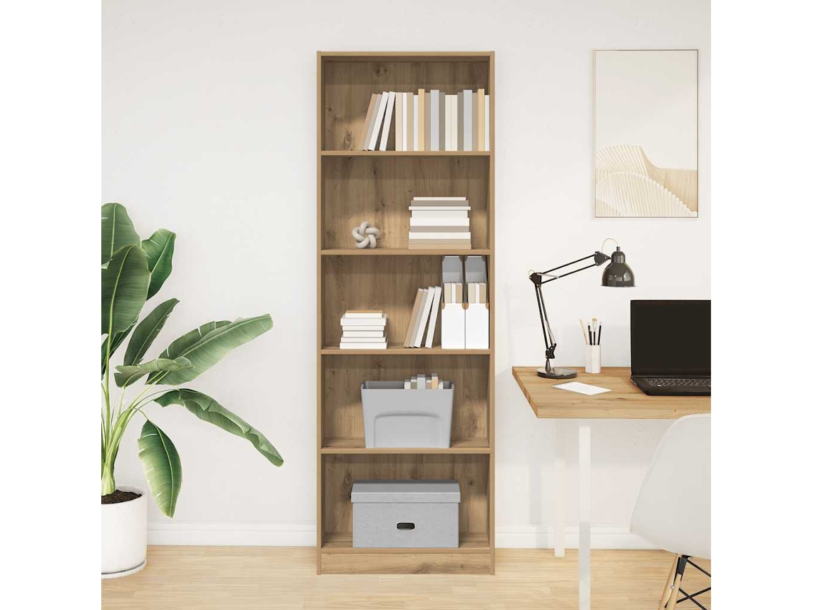 Vidaxl Estante Artisian Carvalho 60x24x176 Cm Madeira Engenheirada