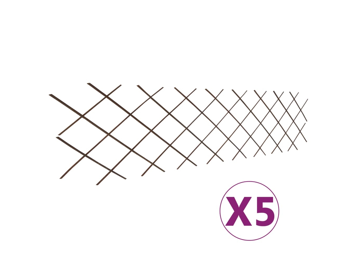 Cercas Em Treliã§a Salgueiro 5 Pcs 180x60 Cm DKD HOME DECOR
