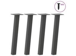 Coffee Table Leg, Coffee Table Legs Vidaxl Antracite Aço (30 Cm (40 Mm))