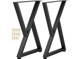 Conjunto De Pernas De Mesa Em Aço Ajustáveis Com Proteção Antiderrapante Tekmaquinas