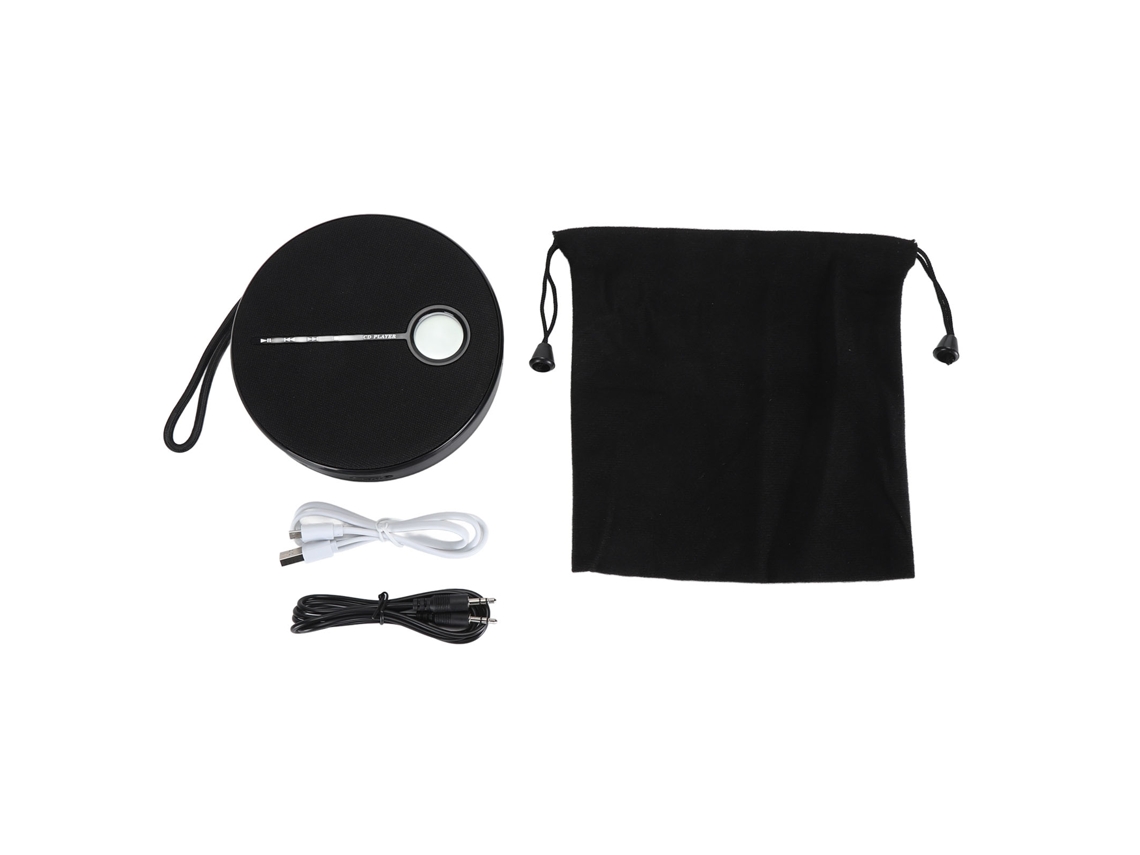 Aetheria reprodutor de Cd Portátil Bluetooth 5.0 com Bateria Recarregável 2000mah para Carro e Casa